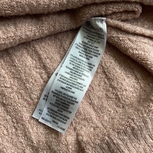 French Connection Dusty Rose Mockneck Sweater - Picture 8 of 8